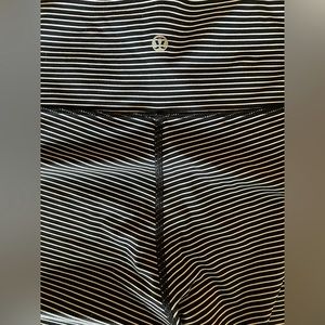 Lulu Lemon Athletica Striped Yoga pants